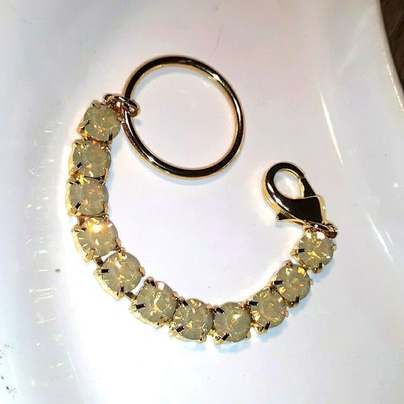 JOOMI LIM RHINESTONES AND GOLD PLATED BRACELET - Picture 3 of 3